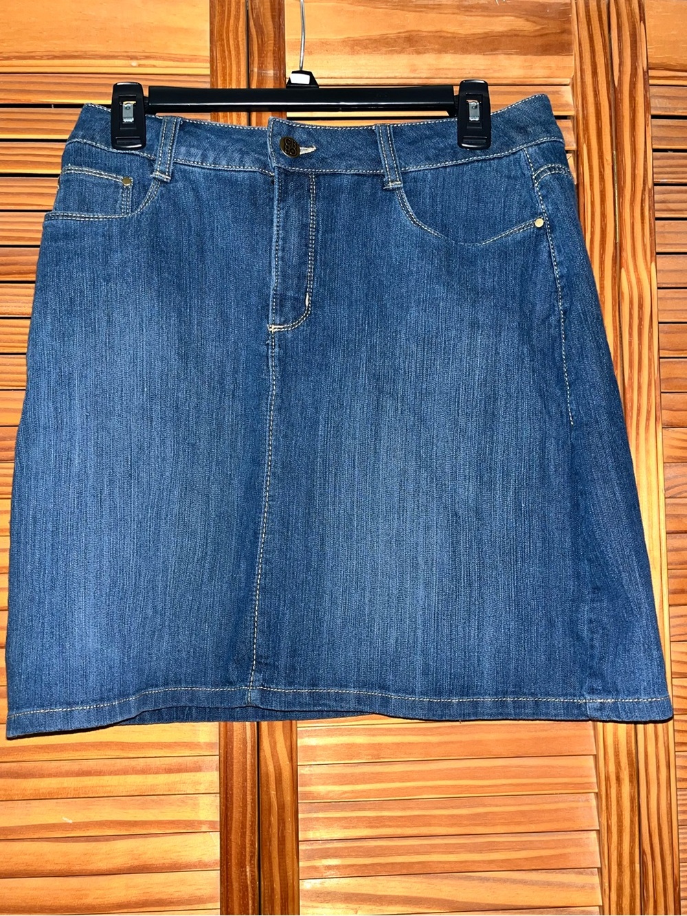 Croft & Barrow Classic Fit Blue Denim Size 4 Skort